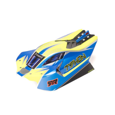 1/8 Clipless Painted Decaled Body, Blue: TYPHON 4X4 1/8 Clipless Painted Decaled Body, Blue: TYPHON 4X4
