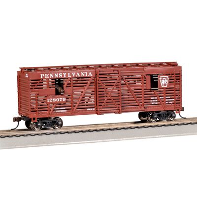 HO 40' Animated Stock Car w/ Cattle - Pennsylvania #128079 HO 40' Animated Stock Car w/ Cattle - Pennsylvania #128079