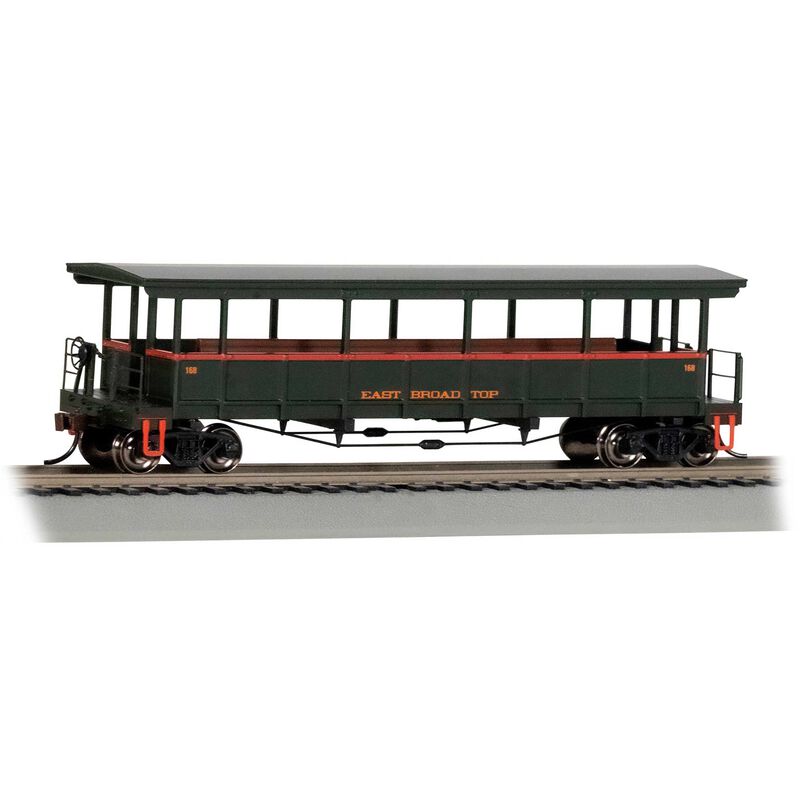 HO Open Sided Excursion Car - East Broad Top #168