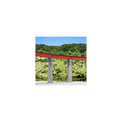 N Curve Deck Single Track Girder Bridge, Red N Curve Deck Single Track Girder Bridge, Red