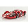 HO 1967 Ford GT40 Mk.IV #1 Mega G+ Slot Car, LeMans Red
