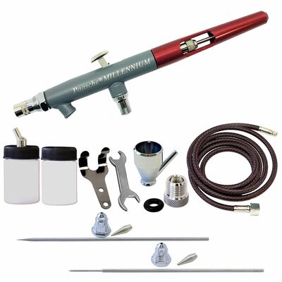 MIL-3AS Double Action Siphon Feed Airbrush Set & Adapter MIL-3AS Double Action Siphon Feed Airbrush Set & Adapter
