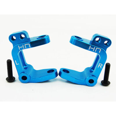 Aluminum Caster Blocks, Blue (2): ECX 2WD Aluminum Caster Blocks, Blue (2): ECX 2WD
