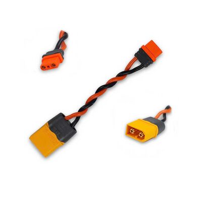 Male XT60 to Female IC2 Adapter, Furitek Paso ESC Male XT60 to Female IC2 Adapter, Furitek Paso ESC