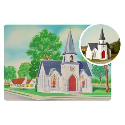 HO Plasticville USA 75TH Anniversary Cathedral HO Plasticville USA 75TH Anniversary Cathedral