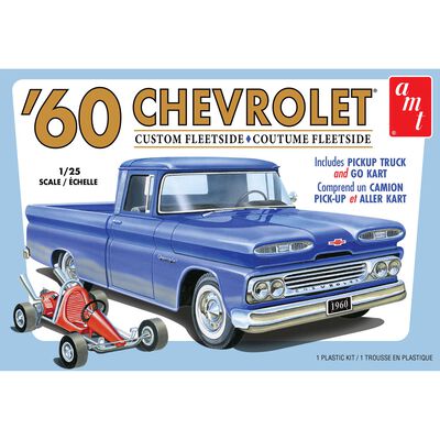 1/25 1960 Chevy Fleetside Pickup with Go Kart Model Kit 1/25 1960 Chevy Fleetside Pickup with Go Kart Model Kit