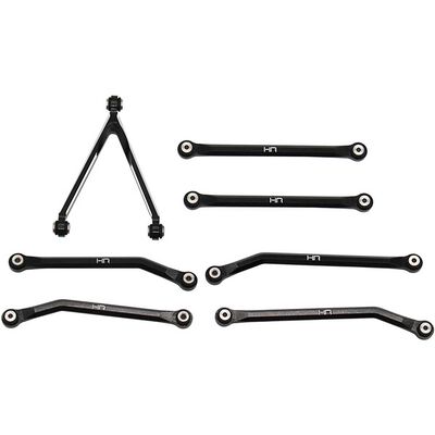 Aluminum High Clearance Link Set for 5.26 (133.7mm) Wheelbase: SCX24 C10, JLU, Bronco Aluminum High Clearance Link Set for 5.26 (133.7mm) Wheelbase: SCX24 C10, JLU, Bronco