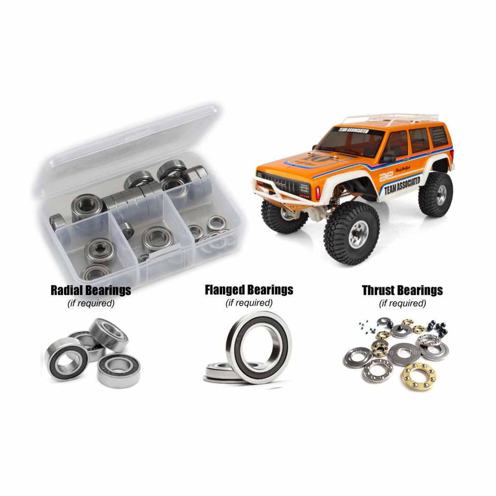 Associated RC10 Trail/Portal Truck 1/10th (#40137) Rubber Shielded Bearing Kit