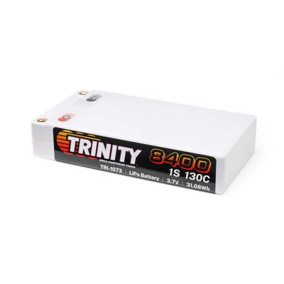 3.7V 8400mAh 1S 130C Shorty LiPo Battery: 5mm Bullets 3.7V 8400mAh 1S 130C Shorty LiPo Battery: 5mm Bullets