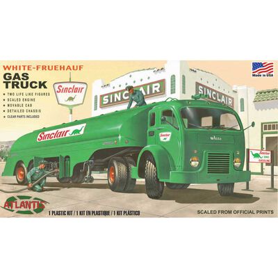 Vintage White Gasoline Truck Sinclair US Army, 1/48 Vintage White Gasoline Truck Sinclair US Army, 1/48
