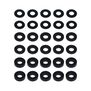 7.8x3mm Aluminum Bulkhead Washer (30) Black