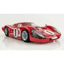 HO 1967 Ford GT40 Mk.IV #1 Mega G+ Slot Car, LeMans Red