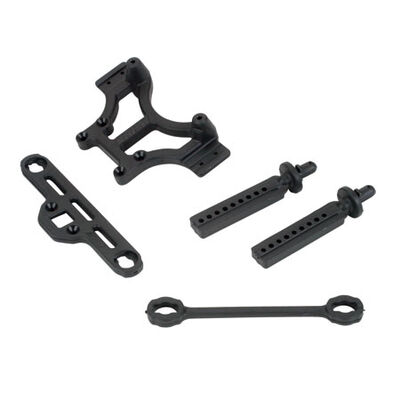 Shock Tower Body Mount, Blk: TMX 3.3, EMX Shock Tower Body Mount, Blk: TMX 3.3, EMX