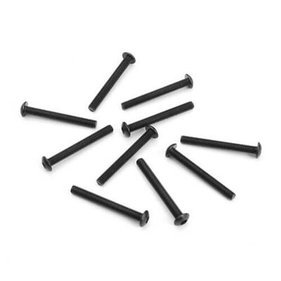 M3x25mm Button Head Screws, Black (10) M3x25mm Button Head Screws, Black (10)