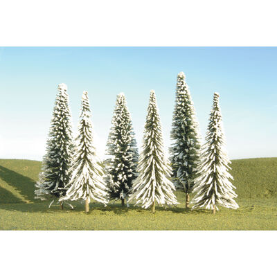 Scenescapes Pine Trees with Snow, 5-6" (6) Scenescapes Pine Trees with Snow, 5-6" (6)