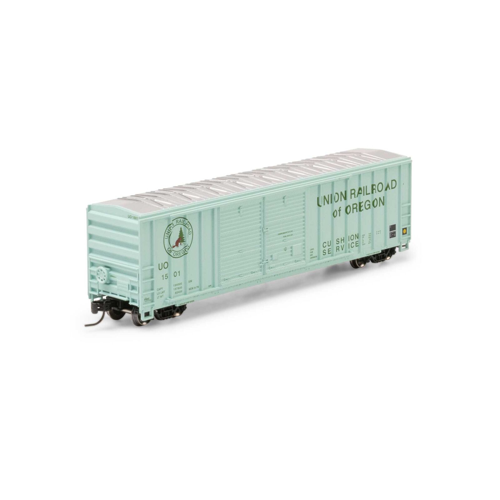 N 50' FMC DD Offset Box Car, UO #1501