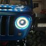TrickFlex Halo Light Kit, 1/10 Axial SCX10 III Jeep JLU Wrangler (Power Off Receiver)