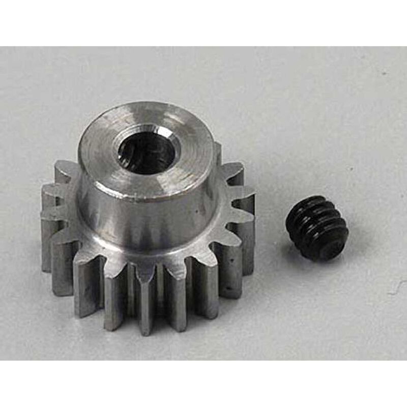 Steel Alloy Motor Pinion Gear 1/8"/.6 Mod, 18T