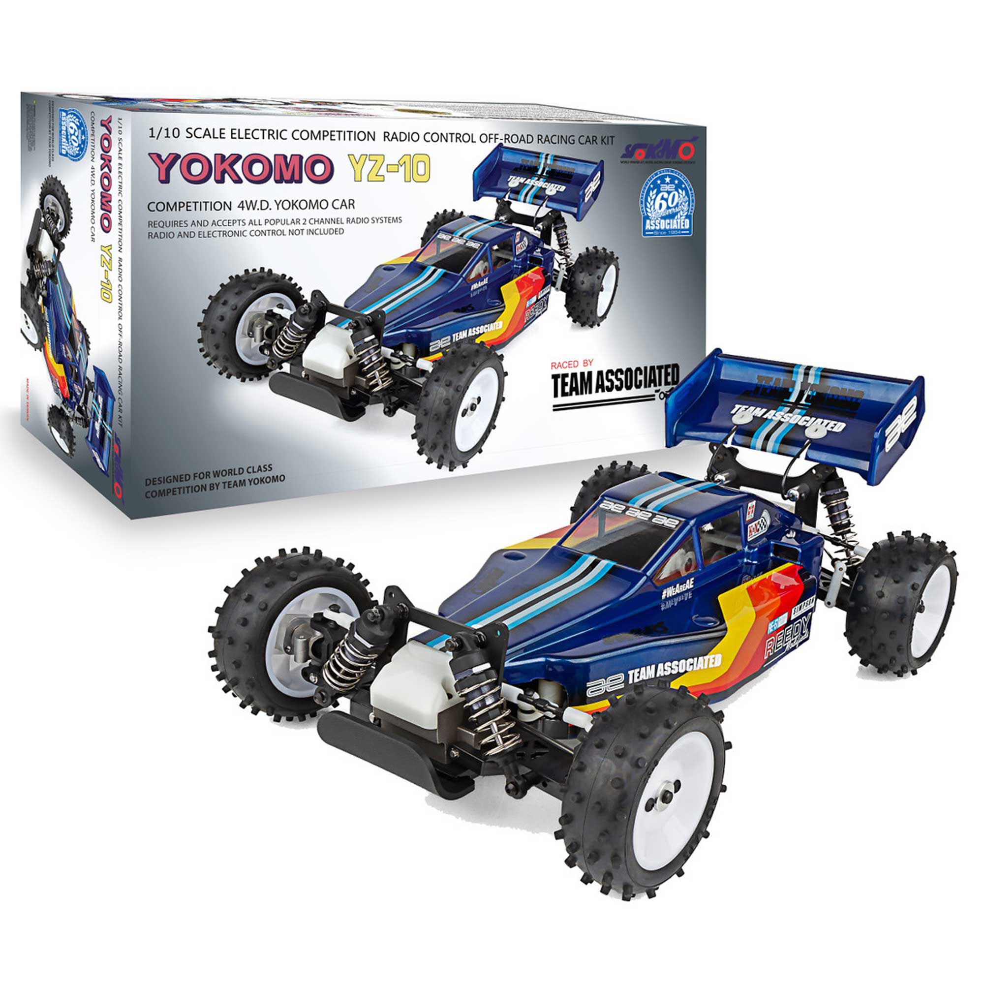 Team Associated 1/10 Yokomo YZ-10 4x4 Off-Road Buggy Kit, Blue