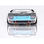 HO 1966 Ford GT40 Mk.II #97 Mega G+ Slot Car, White & Black