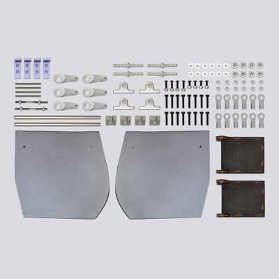 Inner Gear Doors with Hardware: P-51D 50-60cc Inner Gear Doors with Hardware: P-51D 50-60cc