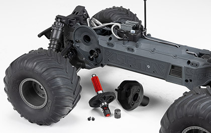 SUPER-TOUGH TRANSMISSION for the ARRMA GORGON MEGA 550 RC MONSTER TRUCK
