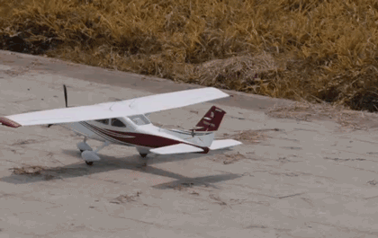 Powerful Reverse Thrust Function for the FMS Cessna 182 1500mm PNP RC Airplane