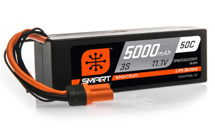 Spektrum<sup>&trade;</sup>5000mAh 4S 50C Smart Hardcase LiPo Battery: IC5
