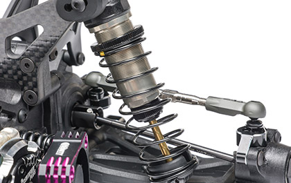 G3 13mm BIG-BORE SHOCKS for the Team Losi Racing 1/10 22X DC 2WD RC Buggy Race Kit, Dirt/Clay