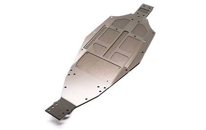 ALUMINUM CHASSIS for the Team Losi Racing 1/10 22X DC 2WD RC Buggy Race Kit, Dirt/Clay