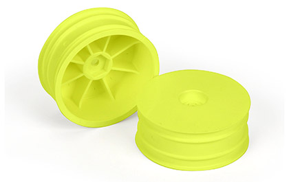 STANDARD OFFSET FRONT WHEELS for the Team Losi Racing 1/10 22X DC 2WD RC Buggy Race Kit, Dirt/Clay