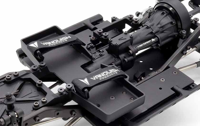 Battery tray can accomodate most standard batteries