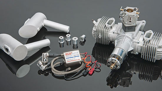 DLE Engines DLE-120cc Twin Gas Engine - includes