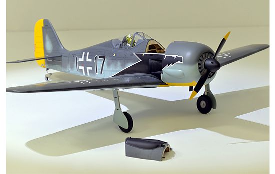 Phoenix Model Focke-Wulf FW190 GP/EP 16% Size 1.20 or 20cc ARF - Hatch