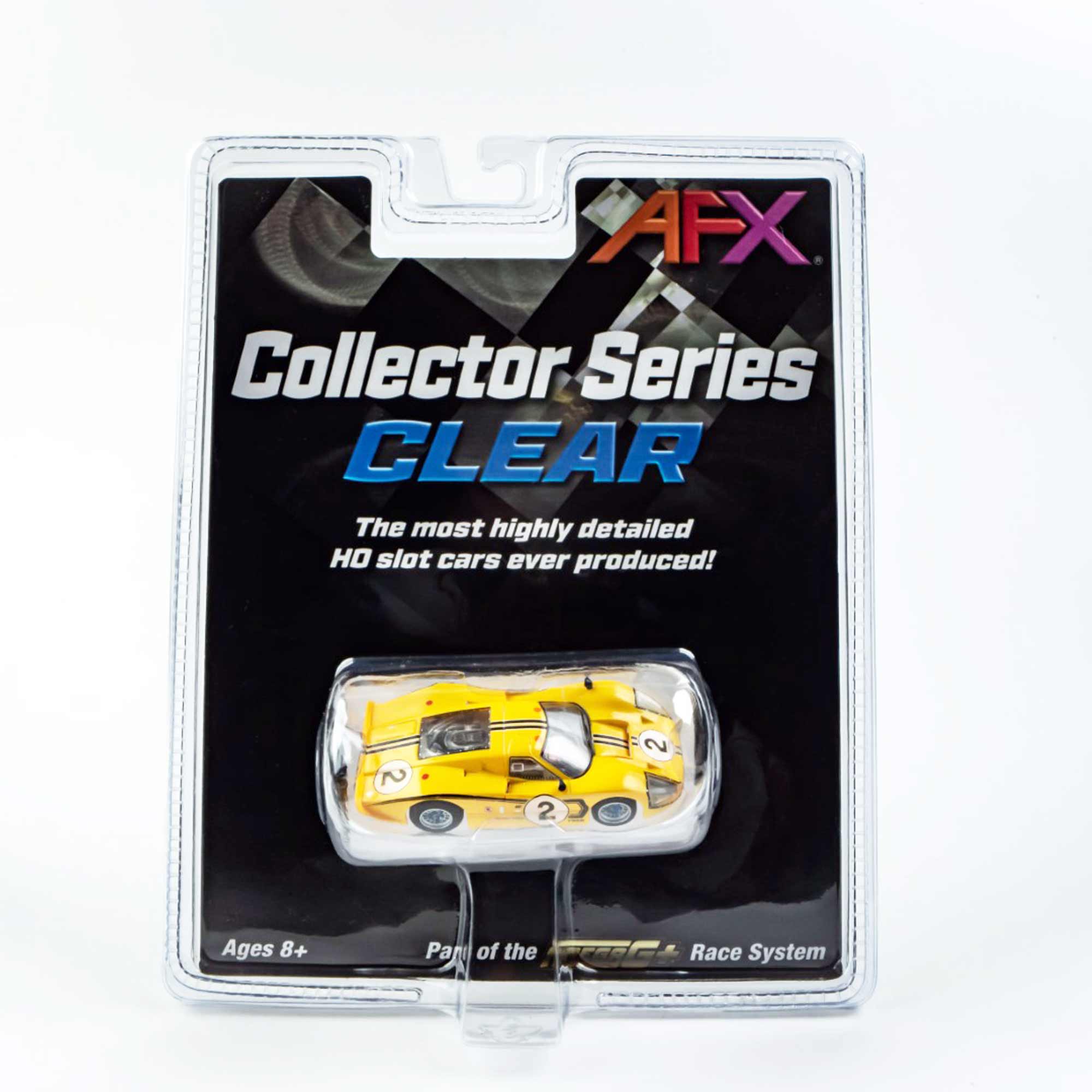 HO 1967 Ford GT40 Mk.IV #2 Mega G+ Slot Car, LeMans Yellow